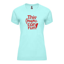 Load image into Gallery viewer, This Mum Can Run Technical Running T-shirt - Red Print