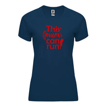 Load image into Gallery viewer, This Mum Can Run Technical Running T-shirt - Red Print