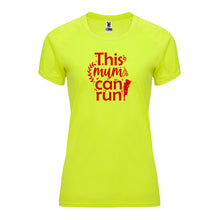 Load image into Gallery viewer, This Mum Can Run Technical Running T-shirt - Red Print