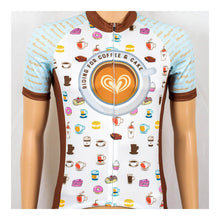 Load image into Gallery viewer, Coffee & Cake Mens Short Sleeve Cycling Jersey