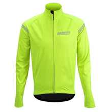 Load image into Gallery viewer, DRV Noir Wind and Water Resistant Cycling Jacket Hi-Viz Neon Yellow