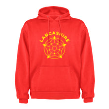 Load image into Gallery viewer, lancashire-rose-hoodie-red