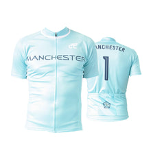 Load image into Gallery viewer, Manchester Blue City Mens Cycling Jersey