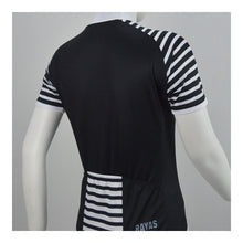 Load image into Gallery viewer, rayas-ladies-short-sleeve-cycling-jersey-black-white-size-xxxs-5B35D-4015-p.jpg