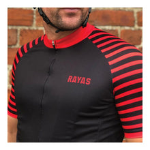 Load image into Gallery viewer, rayas-mens-cycling-jersey-black-red-5B25D-3953-p.jpg