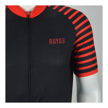 Load image into Gallery viewer, rayas-mens-cycling-jersey-black-red-5B55D-3953-p.jpg