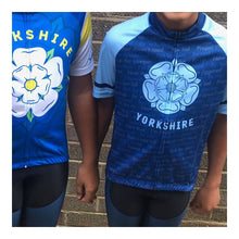 Load image into Gallery viewer, yorkshire-dialect-kids-blue-short-sleeve-cycling-jersey-size-5xl-5B55D-4097-p.jpg