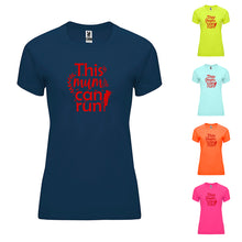 Load image into Gallery viewer, This Mum Can Run Technical Running T-shirt - Red Print
