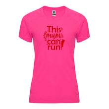 Load image into Gallery viewer, This Mum Can Run Technical Running T-shirt - Red Print
