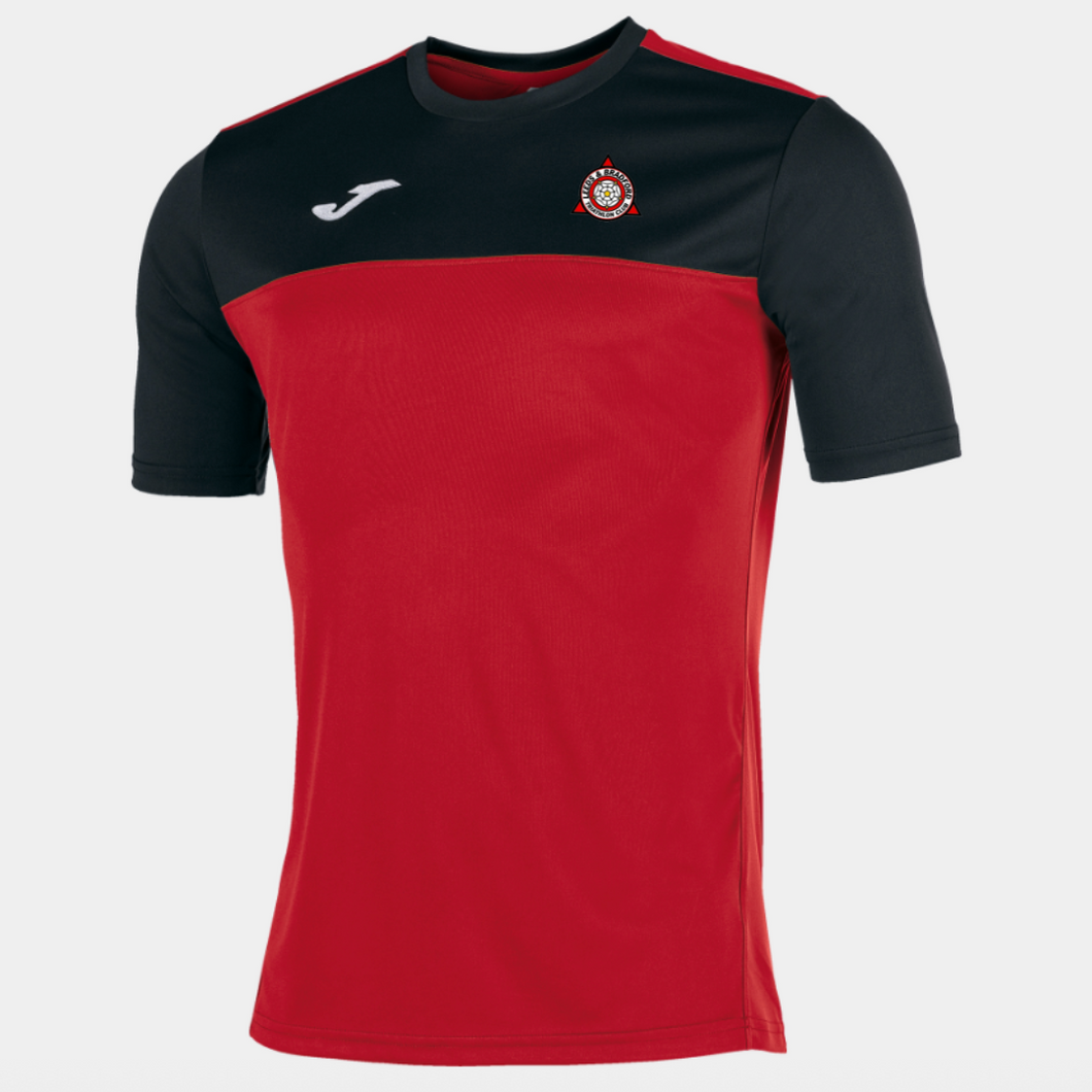 T-SHIRT WINNER RED-BLACK S/S