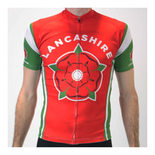 Load image into Gallery viewer, CC-UK Lancashire Mens Short Sleeve Cycling Jersey
