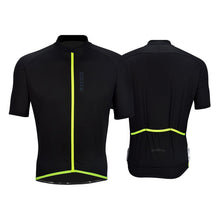 Load image into Gallery viewer, DRV Cationic Short Sleeve Cycling Jersey (Black/Yellow)
