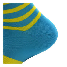 Load image into Gallery viewer, DRV ElastiPro Cycling Socks (Blue/Yellow)
