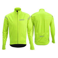 Load image into Gallery viewer, DRV Noir Wind and Water Resistant Cycling Jacket Hi-Viz Neon Yellow
