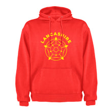 Load image into Gallery viewer, lancashire-rose-hoodie-red
