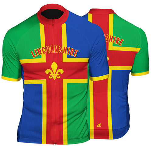 Lincolnshire County Mens Short Sleeve Cycling Jersey