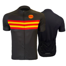 Load image into Gallery viewer, Northumberland Black Mens Short Sleeve Cycling Jersey
