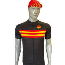 Load image into Gallery viewer, Northumberland Black Mens Short Sleeve Cycling Jersey
