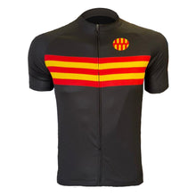 Load image into Gallery viewer, Northumberland Black Mens Short Sleeve Cycling Jersey
