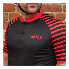 Load image into Gallery viewer, rayas-mens-cycling-jersey-black-red-5B25D-3953-p.jpg
