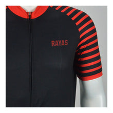 Load image into Gallery viewer, rayas-mens-cycling-jersey-black-red-5B55D-3953-p.jpg
