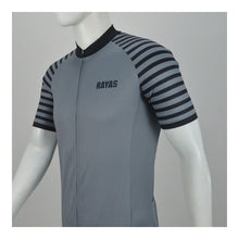 Load image into Gallery viewer, rayas-mens-cycling-jersey-grey-black-5B25D-3965-p.jpg
