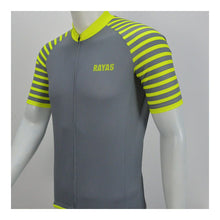Load image into Gallery viewer, rayas-mens-cycling-jersey-grey-fluro-yellow-size-xl-5B25D-3976-p.jpg
