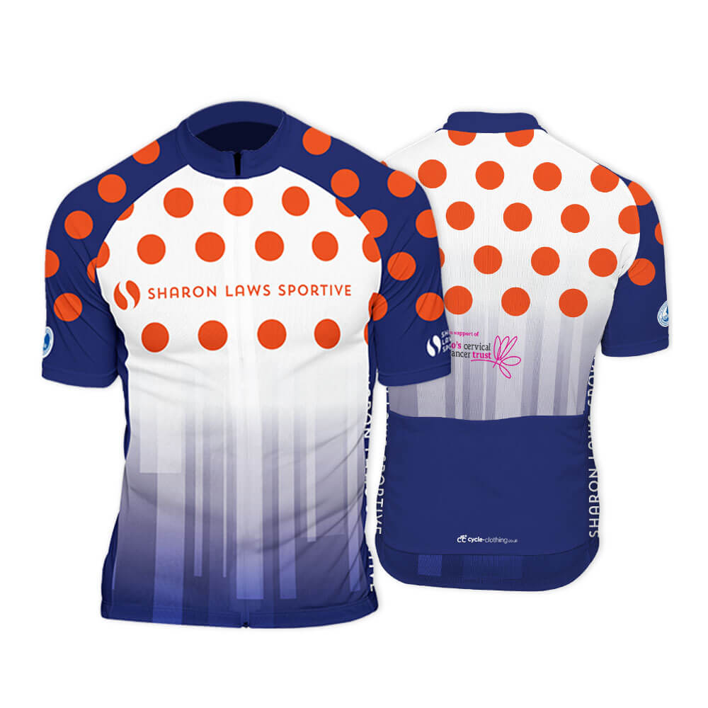 Sharon Laws Sportive Mens Club Cut Short Sleeve Cycling Jersey