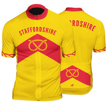 Load image into Gallery viewer, Staffordshire County Mens Short Sleeve Cycling Jersey
