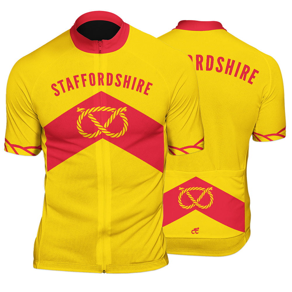 Staffordshire County Mens Short Sleeve Cycling Jersey