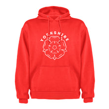 Load image into Gallery viewer, yorkshire-rose-hoodie-red
