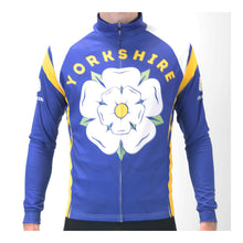 Load image into Gallery viewer, Yorkshire Rose Mens Long Sleeve Cycling Jersey
